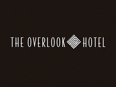 Overlook Hotel branding hotel logo maze overlook the shining type