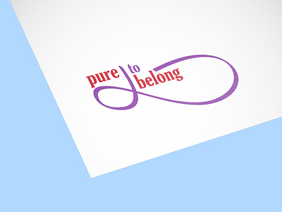 Pure to belong bcard letterhead design logo design print design visual identity