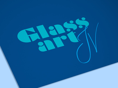 Glass art JV brand design logo design print design visual identity