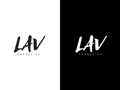 Logo Design LAV COSMETICS beauty beauty product brand identity branding cosmetics graphic design logo logo design logodesign logotype minimal typography