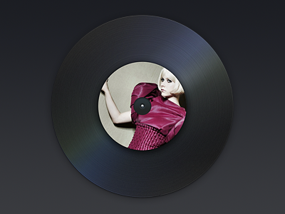 Maroe Music app design gui ios7 iphone music ui vinyl