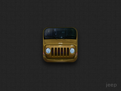 Jeep design icon iphone ui