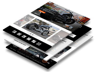 Harley Davidson Fatboy Landing Page