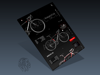 Roar Bicycles Concept Design concept design design ui uidesign uiux user interface design ux uxdesign webdesign