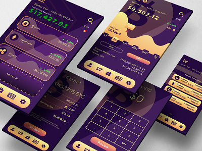 Crypto Banking Redesign cryptocurrency design mobile app design mobile ui ui uidesign uiux ux uxdesign