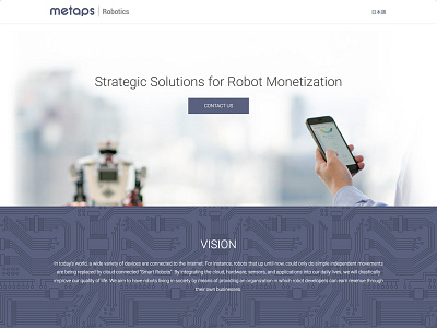 Robotics monetisation landing page analytics app business data monetisation robotics