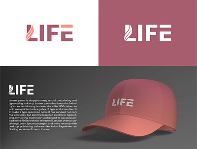 Life Logo for Cap With Free Mock-up animation app branding cap design design dribbble flat free icon illustration logo minimal mock up typhography ui ux victor web website