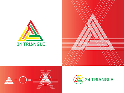 24 Triangel Logo Design animation app branding creative design creative logo design design flat graphic design icon illustration logo logo design minimal mock up typography ui ux vector web website