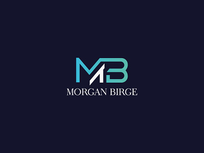 MB Letter Icon Design Morgan Birge Logo using Illustator