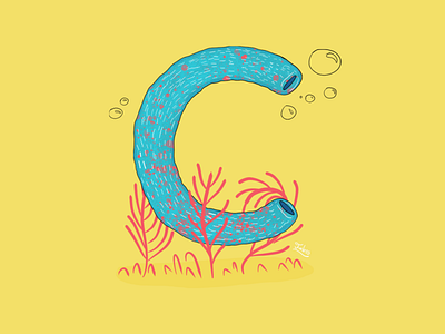 Letter C 36dayoftype art creative details draw graphicdesign illustrations illustrator nature type type art typedesign