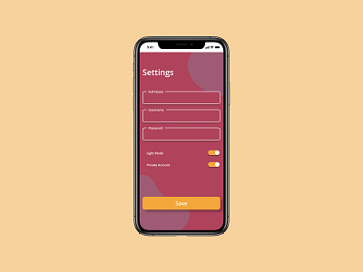 UI Design Challenge Day #7: Settings