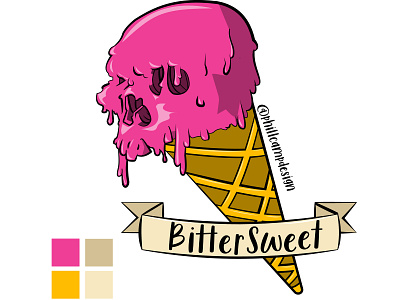 Bitter Sweet design digital drawing illustration logo vector