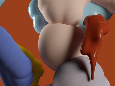 Digital Clay 3d abstract