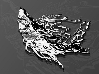 Plastic Shark design graphic design illustration vector