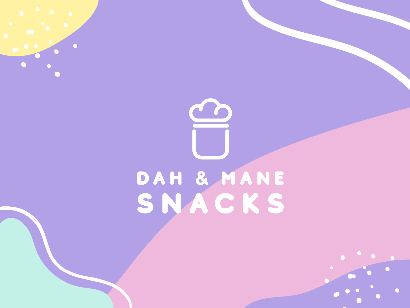 Dah & Mane Logo branding and identity candies colorful food food logo logo logo design logo gif logodesign playful