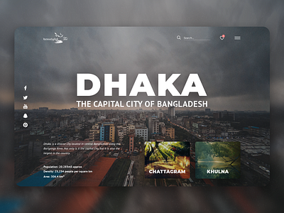 City UI - Dhaka City app branding clean design minimal responsive typography ui ux web