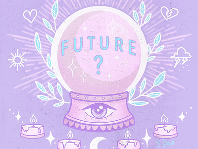 Would you like to know your future? crystalball eyeofwisdom future pastelcolors pastelcolours psychic