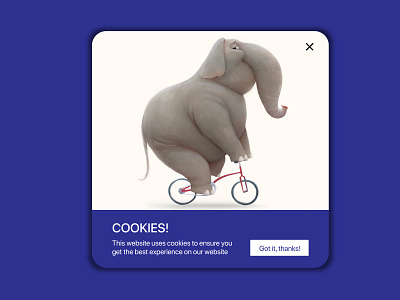 Pop Up / Overlay cookie dailyui design illustration popup ui ux web