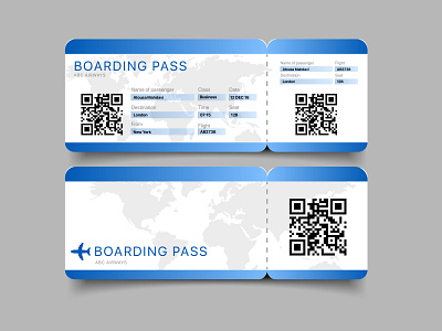 Boarding Pass boarding pass dailyui design flight illustration ui ux vector