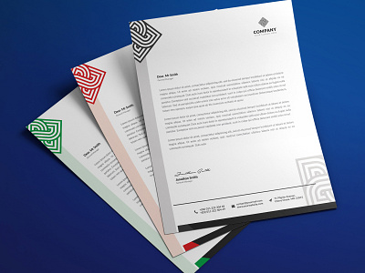 Letterhead Design Template agency branding commercial design letterhead letterhead template marketing