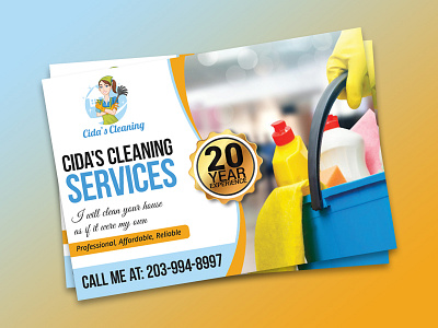 Cleaning Service Postcard