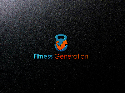 Fitness Logo arm athletics beauty fit fitness gym health muscle power powerpoint premium red sport