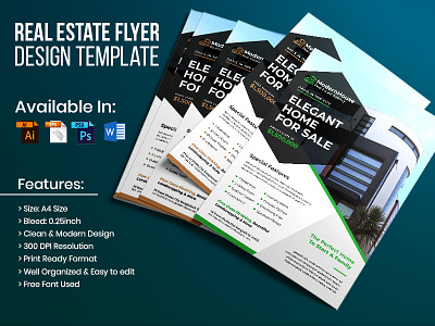 Real Estate Flyer advertising agency branding business commercial company flyer home marketing mortgage