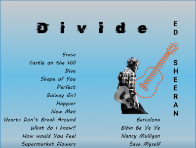 Divide Album Ed Sheeran album illustration songs ui web