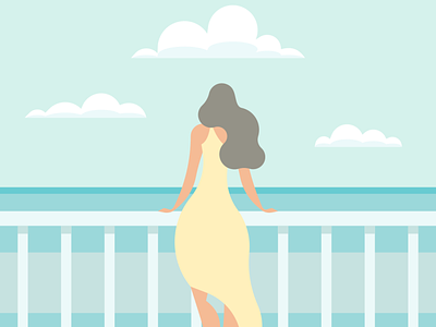 Woman flatdesign flatposter illustration vector