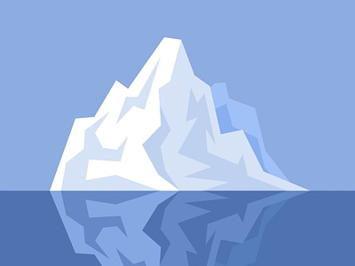 Iceberg design flatdesign flatposter illustration vector