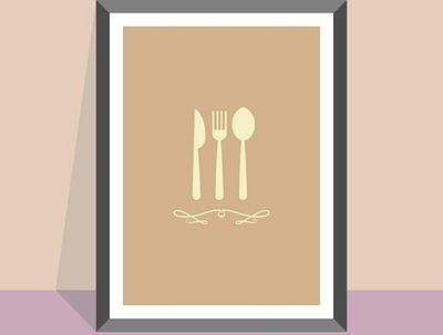 My kitchen design flatdesign flatposter illustration vector