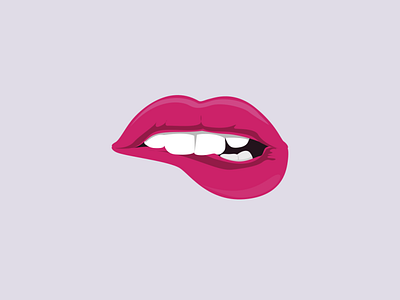 Sexy lips colors design flatdesign flatposter illustration