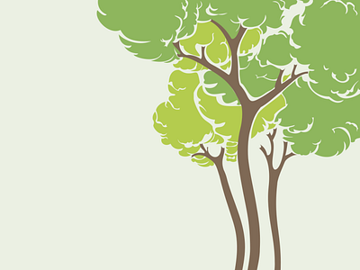 Green Trees design flatdesign flatposter illustration vector