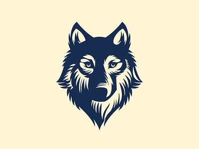 Wolf portrait design flatdesign flatposter illustration logo logodesign logodesigns logos