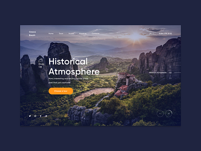 Greece design ui ux web website