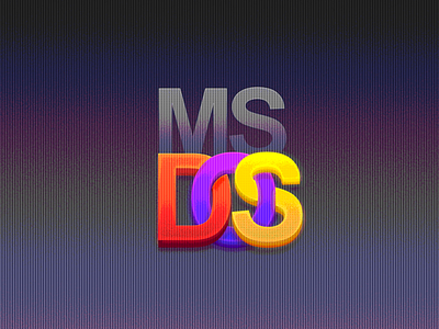 MS DOS Logo Tribute 4k dos hd icon interface logo logotype microsoft tribute