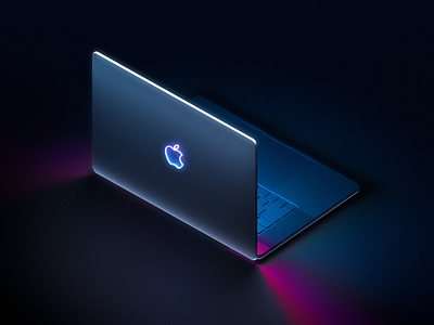 Future MacBook Pro apple blender colourful design glow glowing illustration logo macbook macbookpro macos osx pro vivid