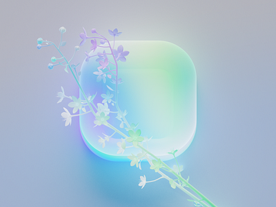 New Aesthetic 3d blender branding design flower graphic design icon illustration ios logo mac macos osx ui vector