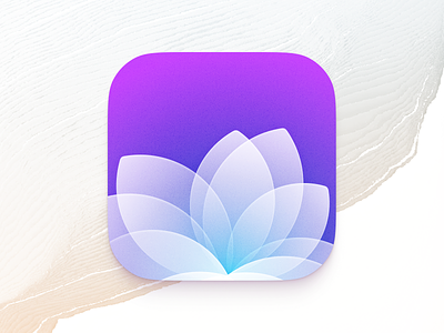 🪷 Yoga. Dynamic app icon android branding design figma flower icon icons illustration interface ios logo mac macos osx theme ui ux vector wellness yoga