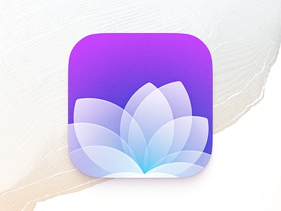 🪷 Yoga. Dynamic app icon android branding design figma flower icon icons illustration interface ios logo mac macos osx theme ui ux vector wellness yoga