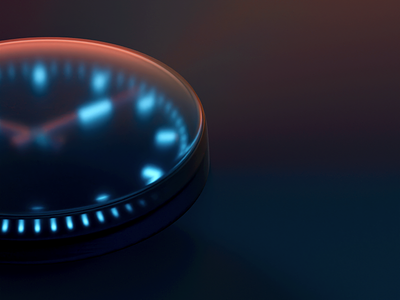 Procedural Watch 3d blur design future graphic design procedural watch watches