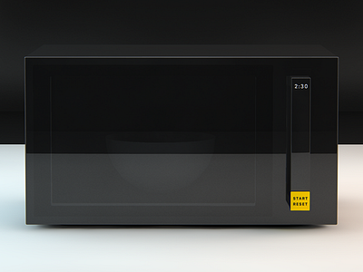 Microwave concept 3d cinema4d concept kitchen microwave render simple