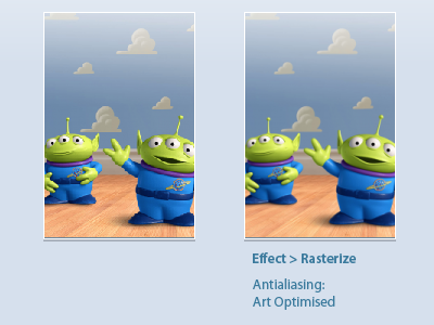 Illustrator raster image trick