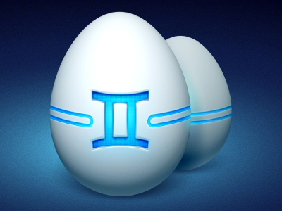Gemini.app icon 3d eggs gemini icon illustrator mac macos macpaw photoshop