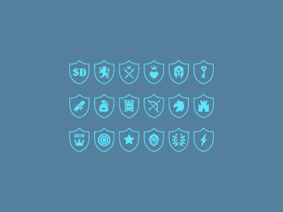 Achievements Icons achievement badges icon knight medieval shield