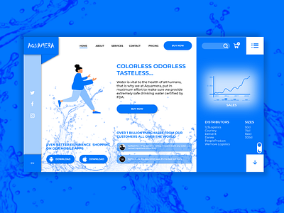 Aquamera uidesign uiux water webdesign