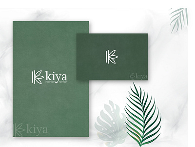 Kiya Natural Therapy beauty product branding design flat illustration logo nature organic