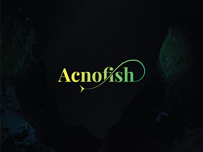 Acnofish Logo Design branding design fish illustration logo typography ui
