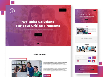 LANDING PAGE DESIGN