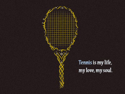 Tennis is my life arabic arabic calligraphy branding calligraphy